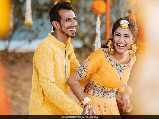 Yuzvendra Chahal and Dhanashree Verma