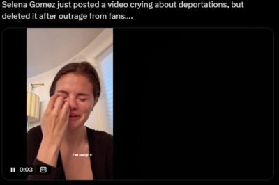 Selena Gomez X posted a video crying about deportations